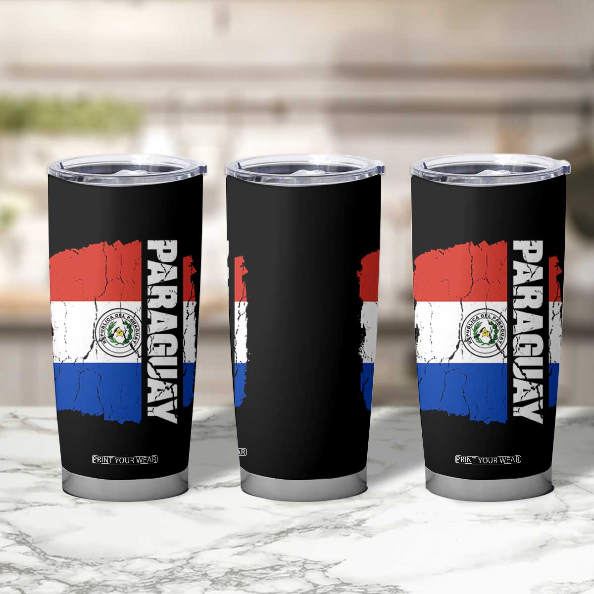 Paraguay Proud Roots Vintage Paraguaya Flag Heritage Pride Tumbler Cup TS02 Print Your Wear