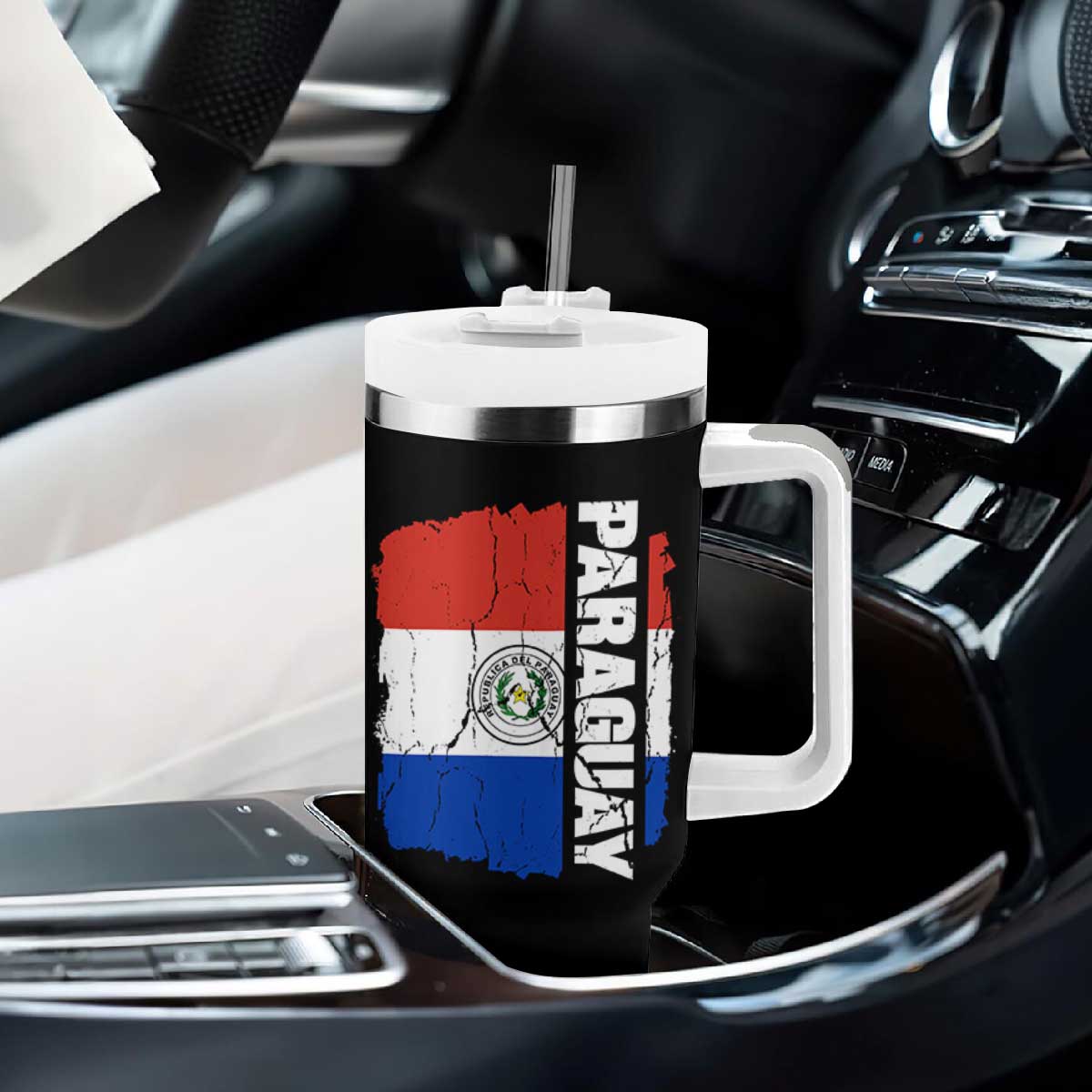 Paraguay Proud Roots Vintage Paraguaya Flag Heritage Pride Tumbler With Handle TS02 Print Your Wear