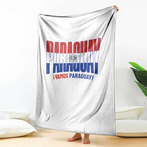Vamos Paraguay Long Live Soccer Cheer Throw Blanket Patriotic Paraguaya Futbol Football Fans Pride TS02 Print Your Wear