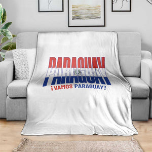 Vamos Paraguay Long Live Soccer Cheer Throw Blanket Patriotic Paraguaya Futbol Football Fans Pride TS02 Print Your Wear