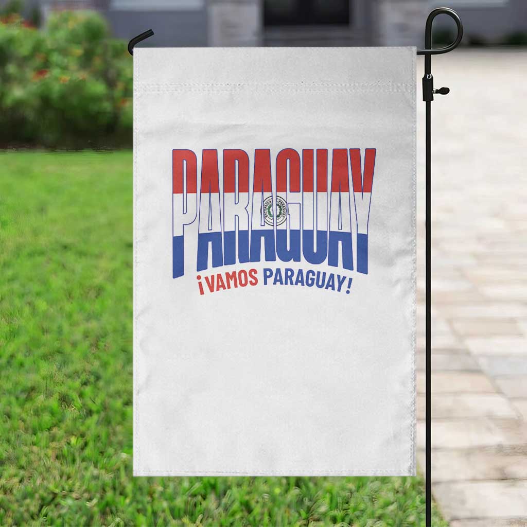 Vamos Paraguay Long Live Soccer Cheer Garden Flag Patriotic Paraguaya Futbol Football Fans Pride TS02 Print Your Wear