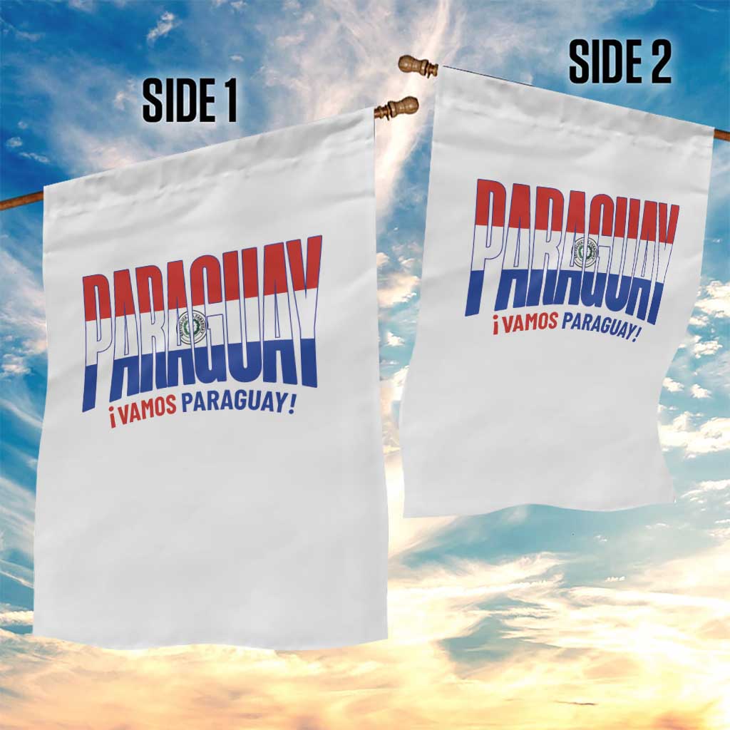 Vamos Paraguay Long Live Soccer Cheer Garden Flag Patriotic Paraguaya Futbol Football Fans Pride TS02 Print Your Wear