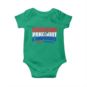 Vamos Paraguay Long Live Soccer Cheer Baby Onesie Patriotic Paraguaya Futbol Football Fans Pride TS02 Irish Green Print Your Wear