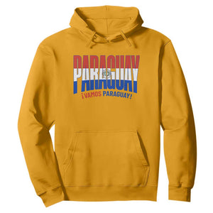 Vamos Paraguay Long Live Soccer Cheer Hoodie Patriotic Paraguaya Futbol Football Fans Pride TS02 Gold Print Your Wear