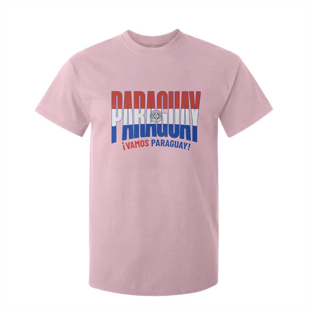 Vamos Paraguay Long Live Soccer Cheer T Shirt For Kid Patriotic Paraguaya Futbol Football Fans Pride TS02 Light Pink Print Your Wear