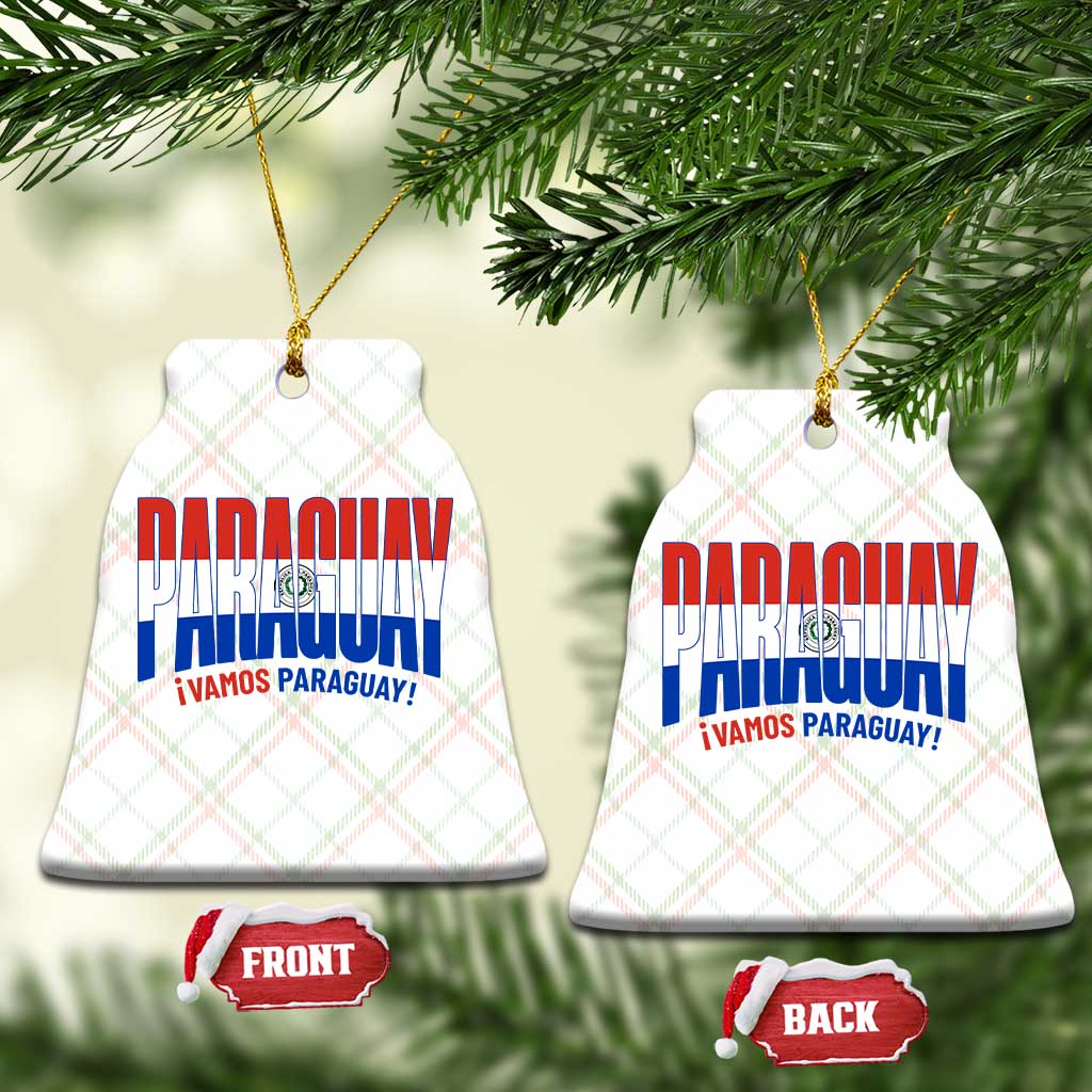 Vamos Paraguay Long Live Soccer Cheer Ceramic Ornament Patriotic Paraguaya Futbol Football Fans Pride TS02 Print Your Wear