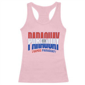 Vamos Paraguay Long Live Soccer Cheer Racerback Tank Top Patriotic Paraguaya Futbol Football Fans Pride TS02 Light Pink Print Your Wear