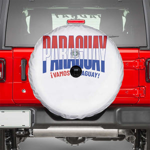 Vamos Paraguay Long Live Soccer Cheer Spare Tire Cover Patriotic Paraguaya Futbol Football Fans Pride TS02 White Print Your Wear