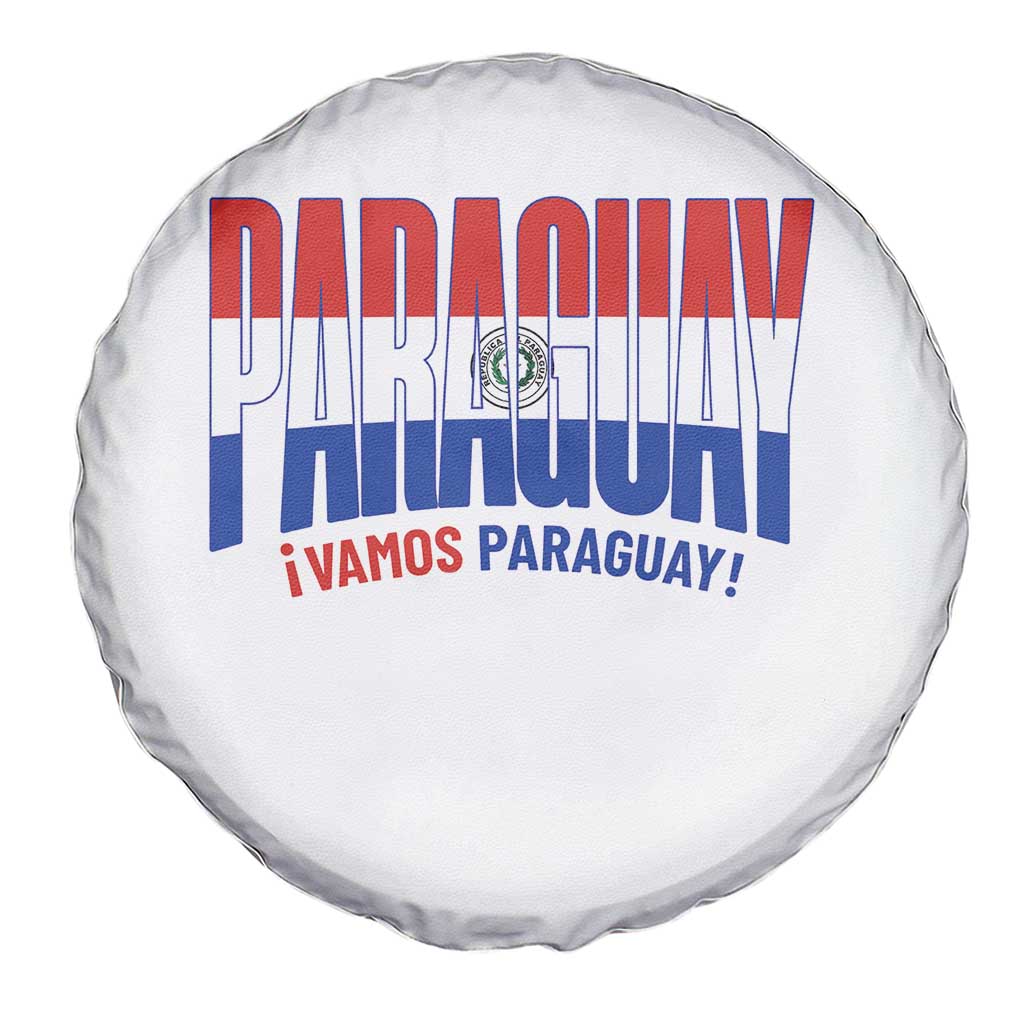 Vamos Paraguay Long Live Soccer Cheer Spare Tire Cover Patriotic Paraguaya Futbol Football Fans Pride TS02 Print Your Wear