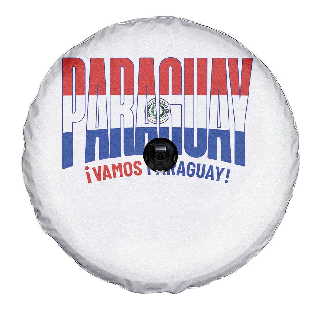 Vamos Paraguay Long Live Soccer Cheer Spare Tire Cover Patriotic Paraguaya Futbol Football Fans Pride TS02 Print Your Wear