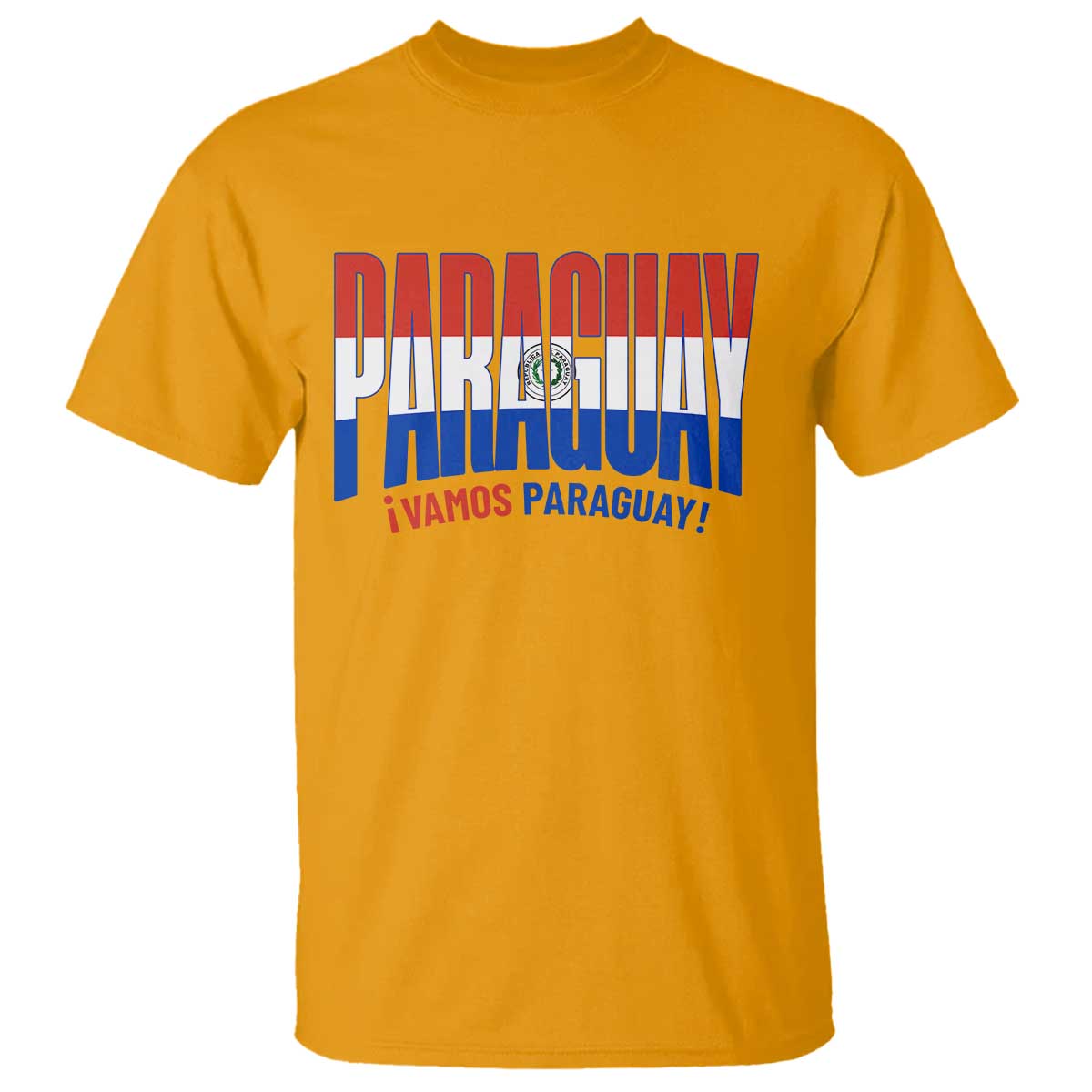 Vamos Paraguay Long Live Soccer Cheer T Shirt Patriotic Paraguaya Futbol Football Fans Pride TS02 Gold Print Your Wear