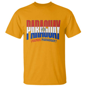 Vamos Paraguay Long Live Soccer Cheer T Shirt Patriotic Paraguaya Futbol Football Fans Pride TS02 Gold Print Your Wear