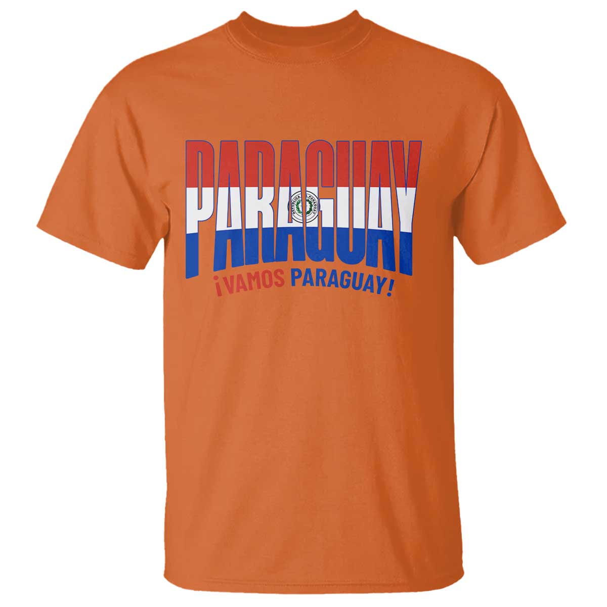 Vamos Paraguay Long Live Soccer Cheer T Shirt Patriotic Paraguaya Futbol Football Fans Pride TS02 Orange Print Your Wear
