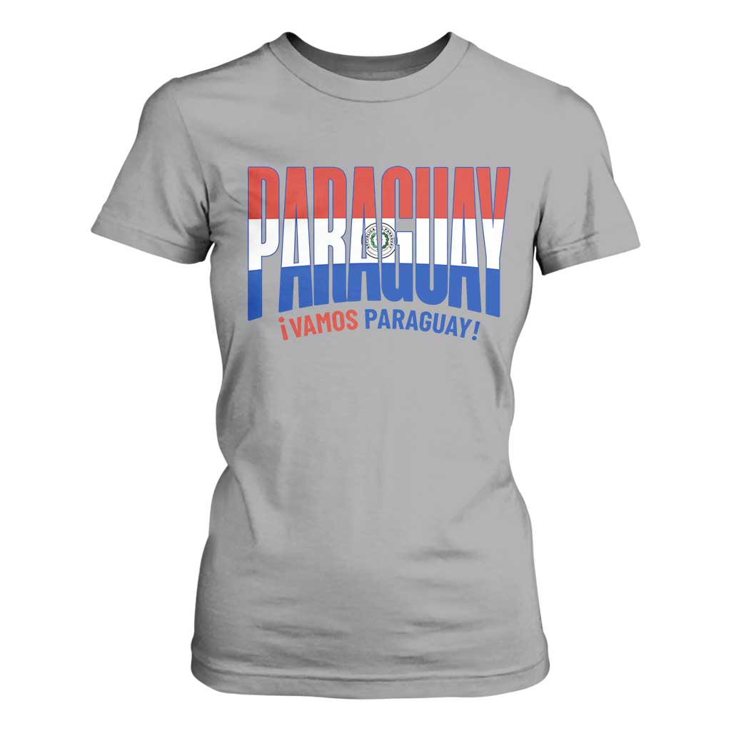 Vamos Paraguay Long Live Soccer Cheer T Shirt For Women Patriotic Paraguaya Futbol Football Fans Pride TS02 Sport Gray Print Your Wear