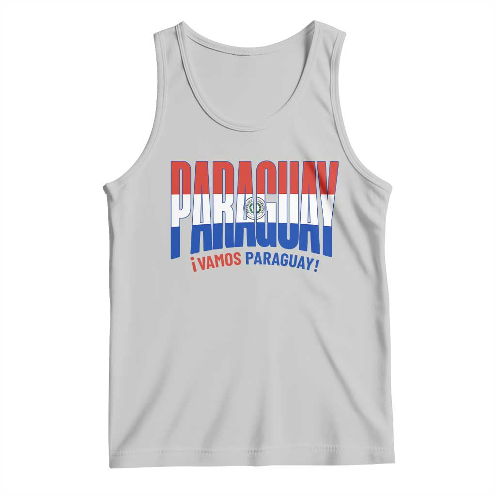 Vamos Paraguay Long Live Soccer Cheer Tank Top Patriotic Paraguaya Futbol Football Fans Pride TS02 Ash Print Your Wear