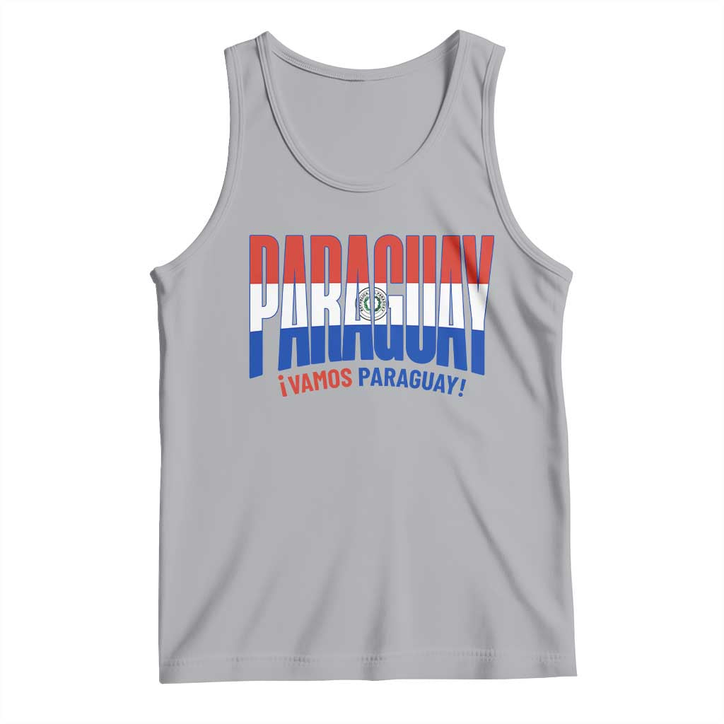 Vamos Paraguay Long Live Soccer Cheer Tank Top Patriotic Paraguaya Futbol Football Fans Pride TS02 Athletic Heather Print Your Wear