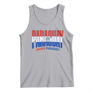 Vamos Paraguay Long Live Soccer Cheer Tank Top Patriotic Paraguaya Futbol Football Fans Pride TS02 Athletic Heather Print Your Wear