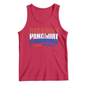 Vamos Paraguay Long Live Soccer Cheer Tank Top Patriotic Paraguaya Futbol Football Fans Pride TS02 Red Print Your Wear