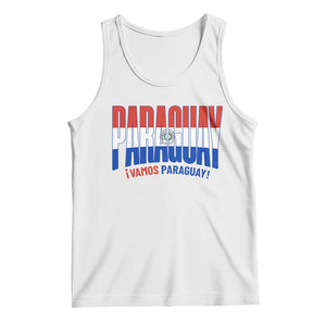 Vamos Paraguay Long Live Soccer Cheer Tank Top Patriotic Paraguaya Futbol Football Fans Pride TS02 White Print Your Wear