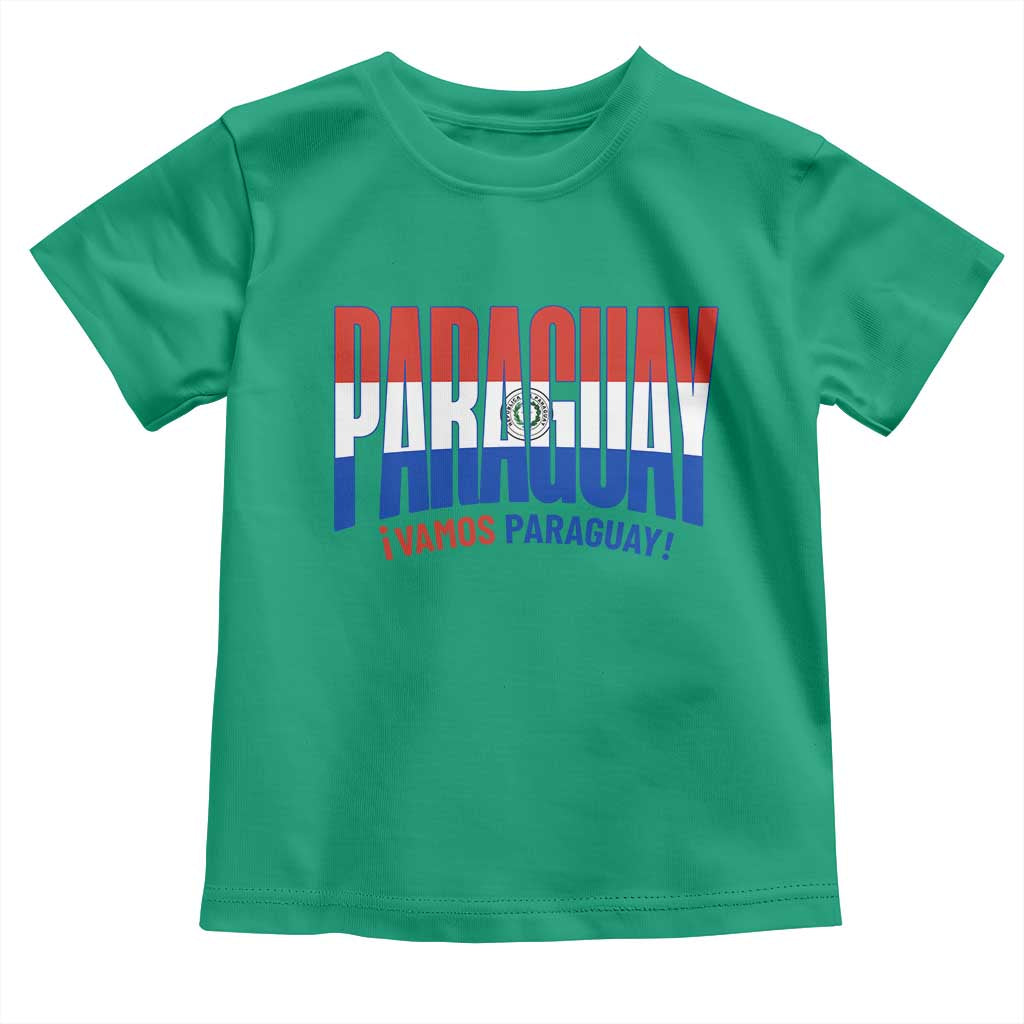 Vamos Paraguay Long Live Soccer Cheer Toddler T Shirt Patriotic Paraguaya Futbol Football Fans Pride TS02 Irish Green Print Your Wear
