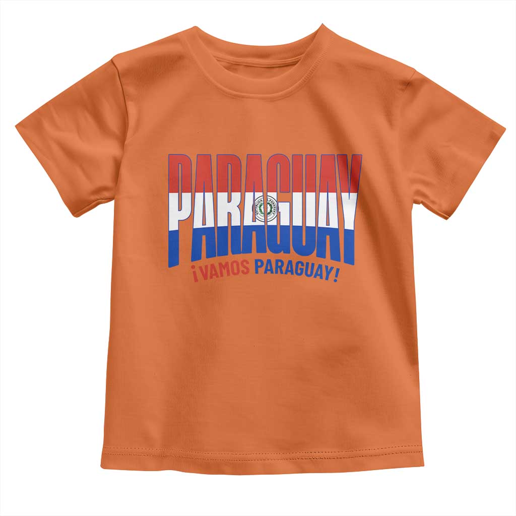 Vamos Paraguay Long Live Soccer Cheer Toddler T Shirt Patriotic Paraguaya Futbol Football Fans Pride TS02 Orange Print Your Wear