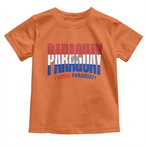 Vamos Paraguay Long Live Soccer Cheer Toddler T Shirt Patriotic Paraguaya Futbol Football Fans Pride TS02 Orange Print Your Wear