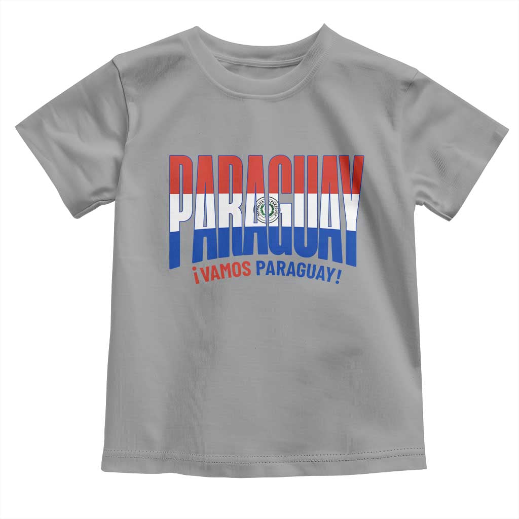 Vamos Paraguay Long Live Soccer Cheer Toddler T Shirt Patriotic Paraguaya Futbol Football Fans Pride TS02 Sport Gray Print Your Wear