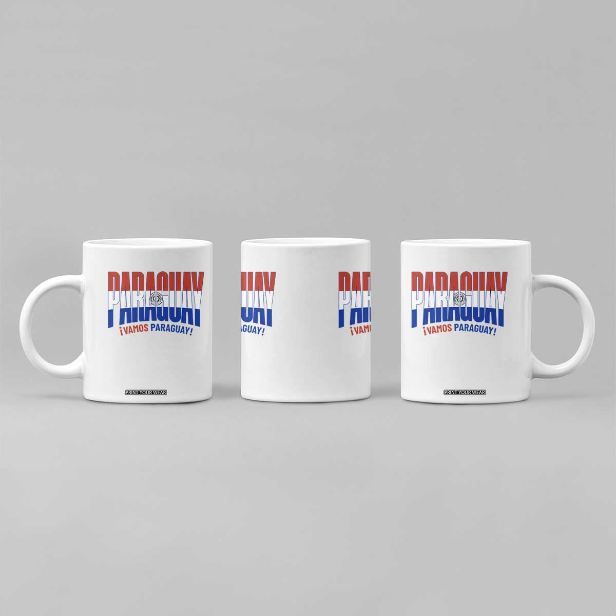 Vamos Paraguay Long Live Soccer Cheer Coffee Mug Patriotic Paraguaya Futbol Football Fans Pride TS02 Print Your Wear