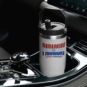 Vamos Paraguay Long Live Soccer Cheer Flip Straw Tumbler Patriotic Paraguaya Futbol Football Fans Pride TS02 Print Your Wear