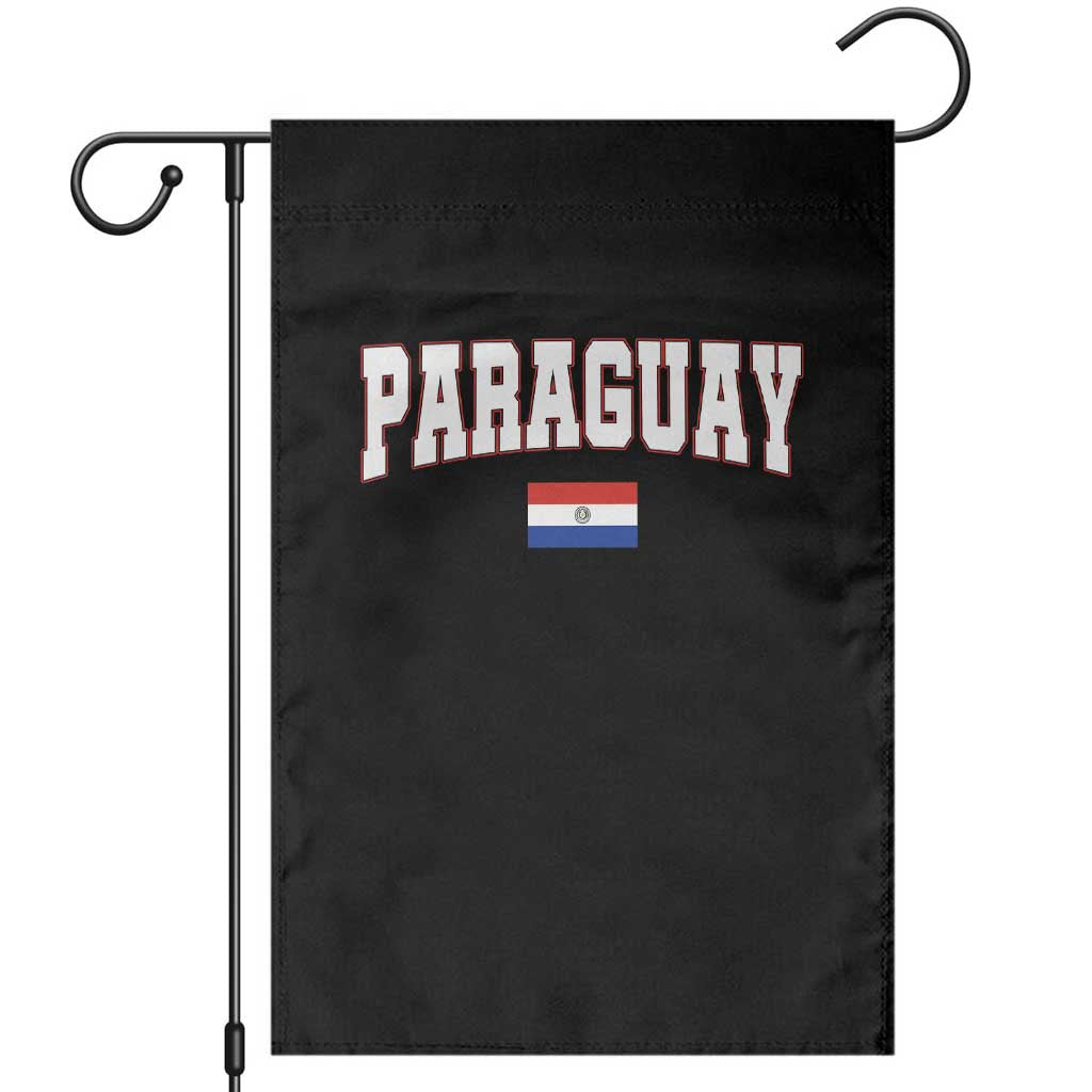 Paraguay Retro Athletic Varsity Style Garden Flag Paraguaya Flag Country Pride Heritage TS02 Black Print Your Wear
