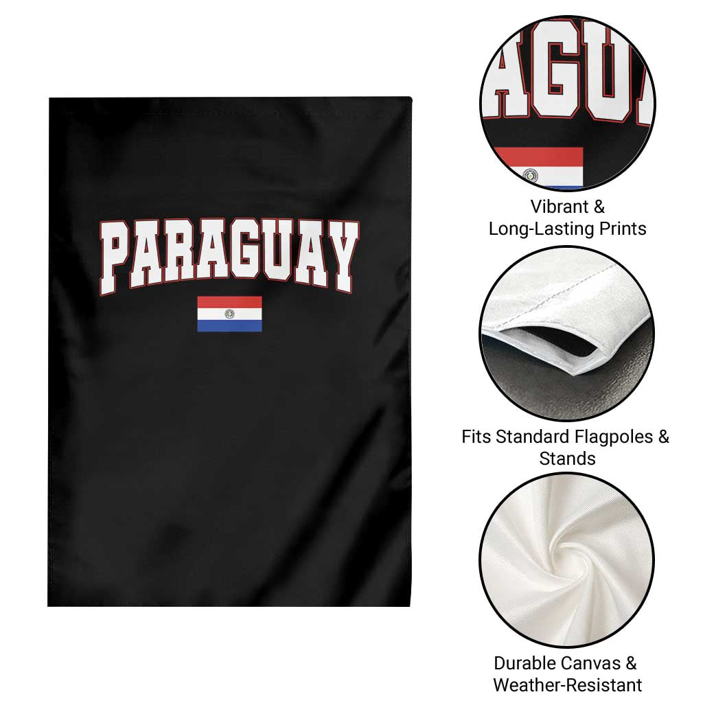 Paraguay Retro Athletic Varsity Style Garden Flag Paraguaya Flag Country Pride Heritage TS02 Print Your Wear