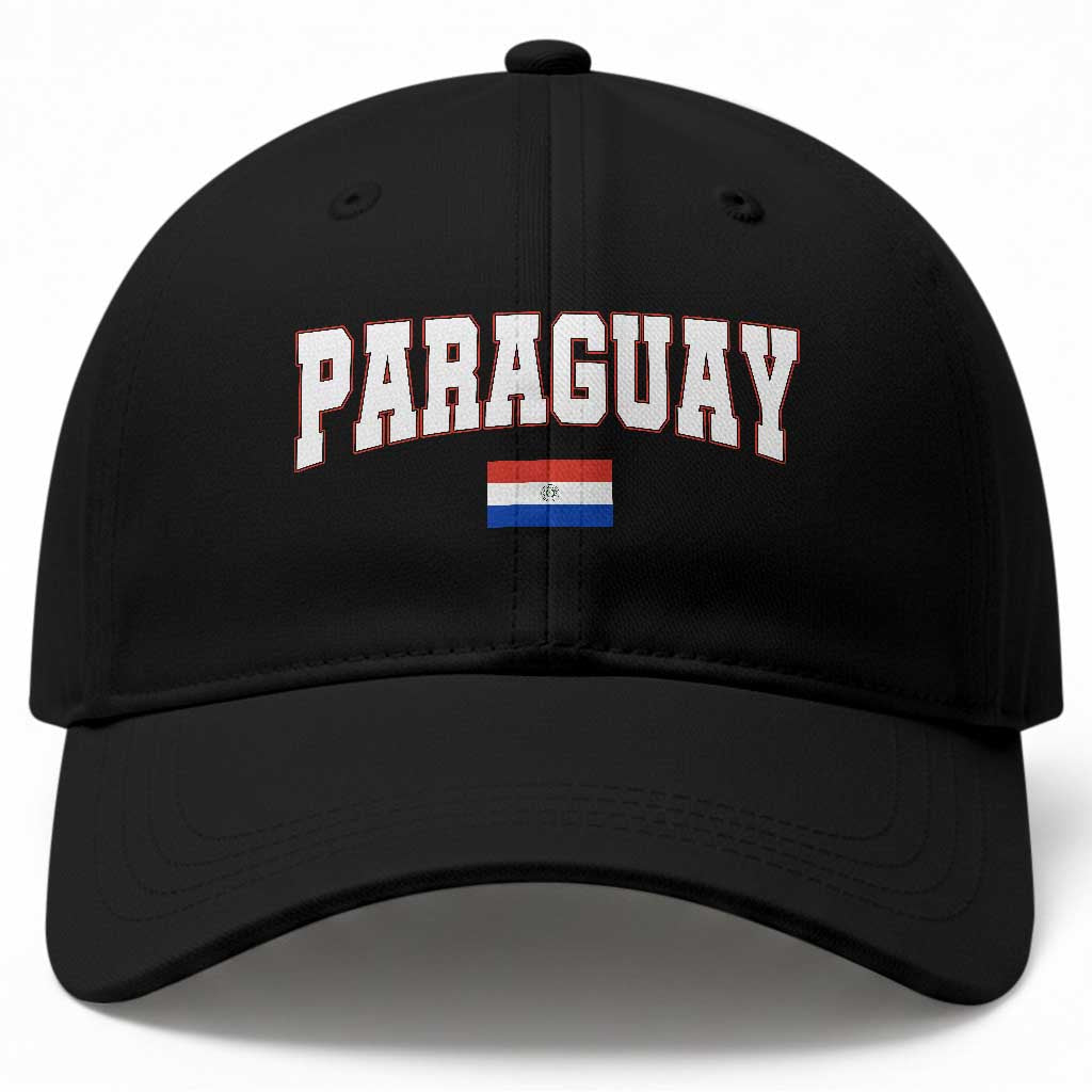 Paraguay Retro Athletic Varsity Style Baseball Cap Paraguaya Flag Country Pride Heritage TS02 Print Your Wear