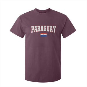 Paraguay Retro Athletic Varsity Style T Shirt For Kid Paraguaya Flag Country Pride Heritage TS02 Maroon Print Your Wear