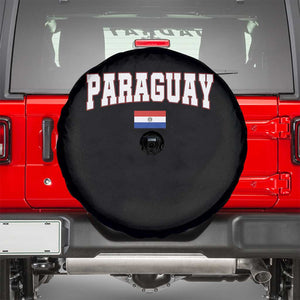 Paraguay Retro Athletic Varsity Style Spare Tire Cover Paraguaya Flag Country Pride Heritage TS02 Black Print Your Wear
