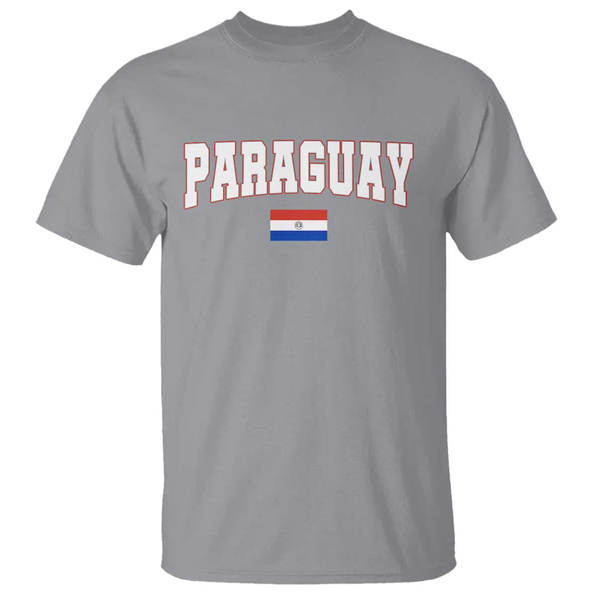 Paraguay Retro Athletic Varsity Style T Shirt Paraguaya Flag Country Pride Heritage TS02 Sport Gray Print Your Wear