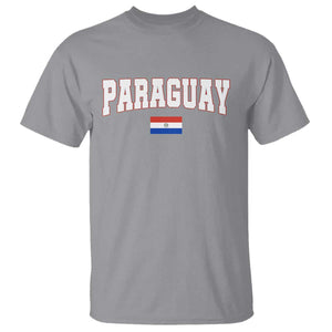 Paraguay Retro Athletic Varsity Style T Shirt Paraguaya Flag Country Pride Heritage TS02 Sport Gray Print Your Wear