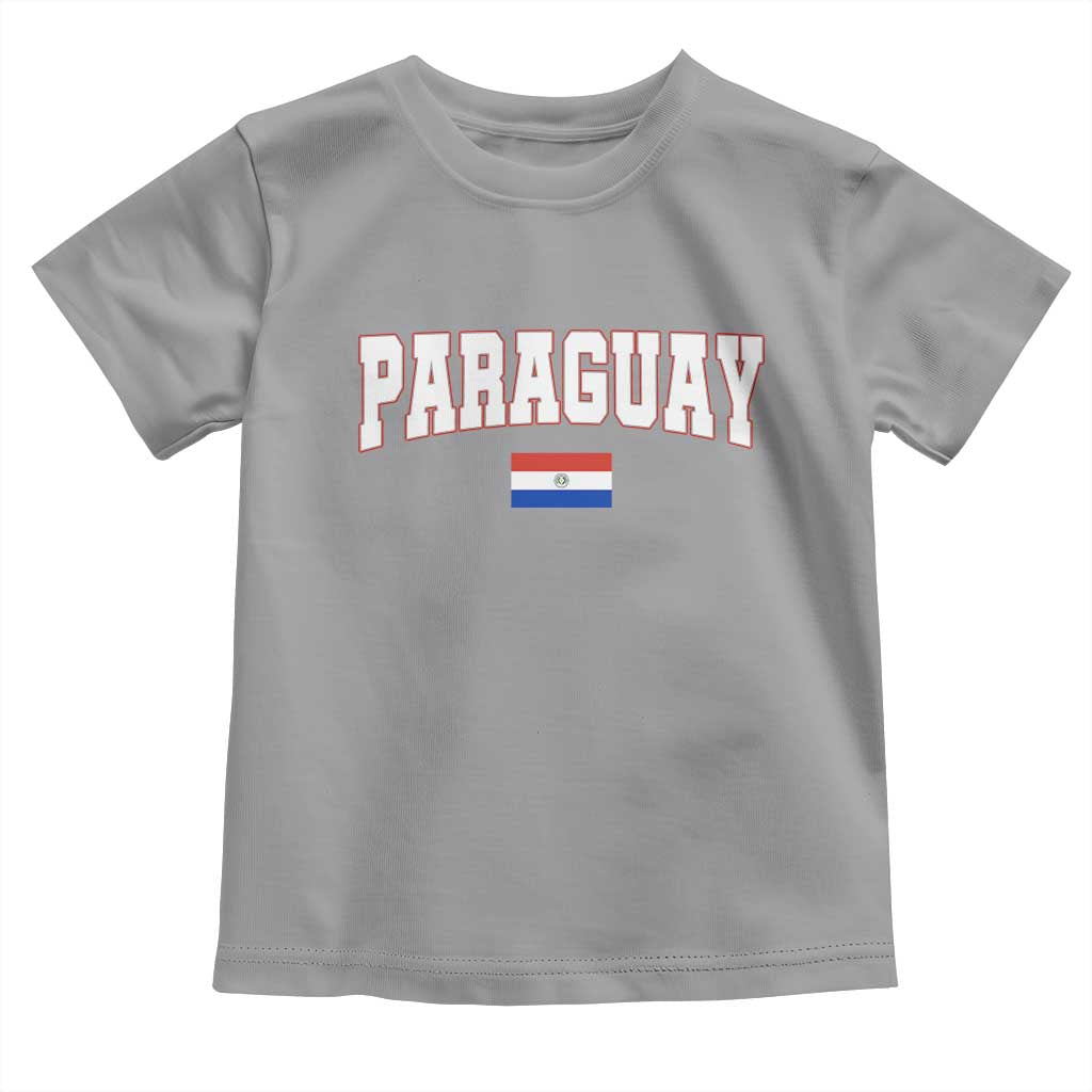Paraguay Retro Athletic Varsity Style Toddler T Shirt Paraguaya Flag Country Pride Heritage TS02 Sport Gray Print Your Wear