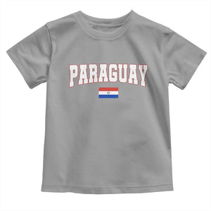 Paraguay Retro Athletic Varsity Style Toddler T Shirt Paraguaya Flag Country Pride Heritage TS02 Sport Gray Print Your Wear