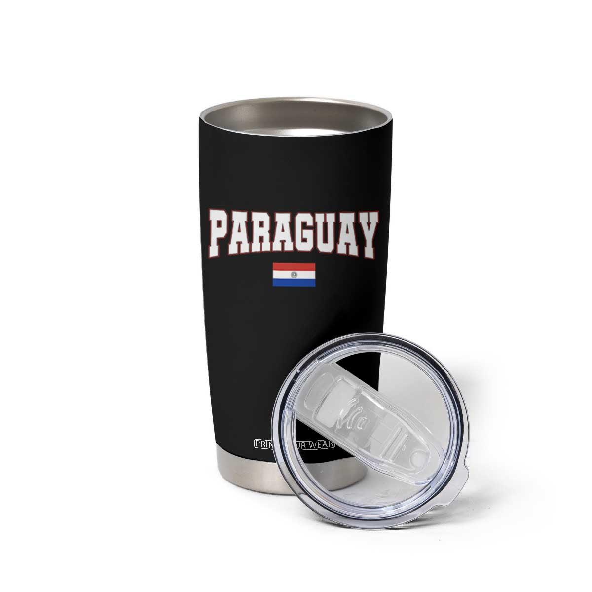 Paraguay Retro Athletic Varsity Style Tumbler Cup Paraguaya Flag Country Pride Heritage TS02 Print Your Wear