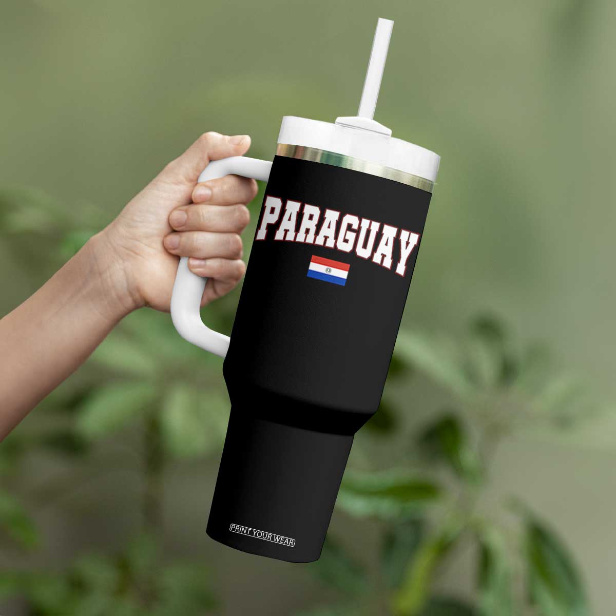 Paraguay Retro Athletic Varsity Style Tumbler With Handle Paraguaya Flag Country Pride Heritage TS02 Print Your Wear