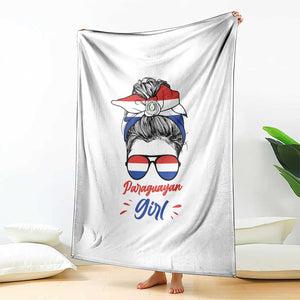 Proud Paraguayan Girl Messy Bun Bandana Aviator Sunglasses Throw Blanket Paraguay Heritage Roots HispanicLatina Pride TS02 Print Your Wear