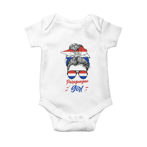 Proud Paraguayan Girl Messy Bun Bandana Aviator Sunglasses Baby Onesie Paraguay Heritage Roots HispanicLatina Pride TS02 White Print Your Wear