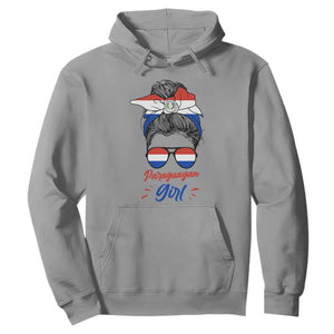 Proud Paraguayan Girl Messy Bun Bandana Aviator Sunglasses Hoodie Paraguay Heritage Roots HispanicLatina Pride TS02 Sport Gray Print Your Wear