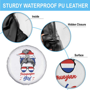 Proud Paraguayan Girl Messy Bun Bandana Aviator Sunglasses Spare Tire Cover Paraguay Heritage Roots HispanicLatina Pride TS02 Print Your Wear