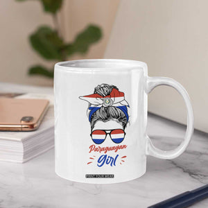 Proud Paraguayan Girl Messy Bun Bandana Aviator Sunglasses Coffee Mug Paraguay Heritage Roots HispanicLatina Pride TS02 Print Your Wear
