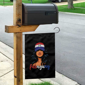 Proud Paraguayan Woman Melanin Curls Afro Latina Garden Flag Paraguay Flag Roots Hispanic Heritage Pride TS02 Print Your Wear