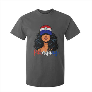Proud Paraguayan Woman Melanin Curls Afro Latina T Shirt For Kid Paraguay Flag Roots Hispanic Heritage Pride TS02 Print Your Wear