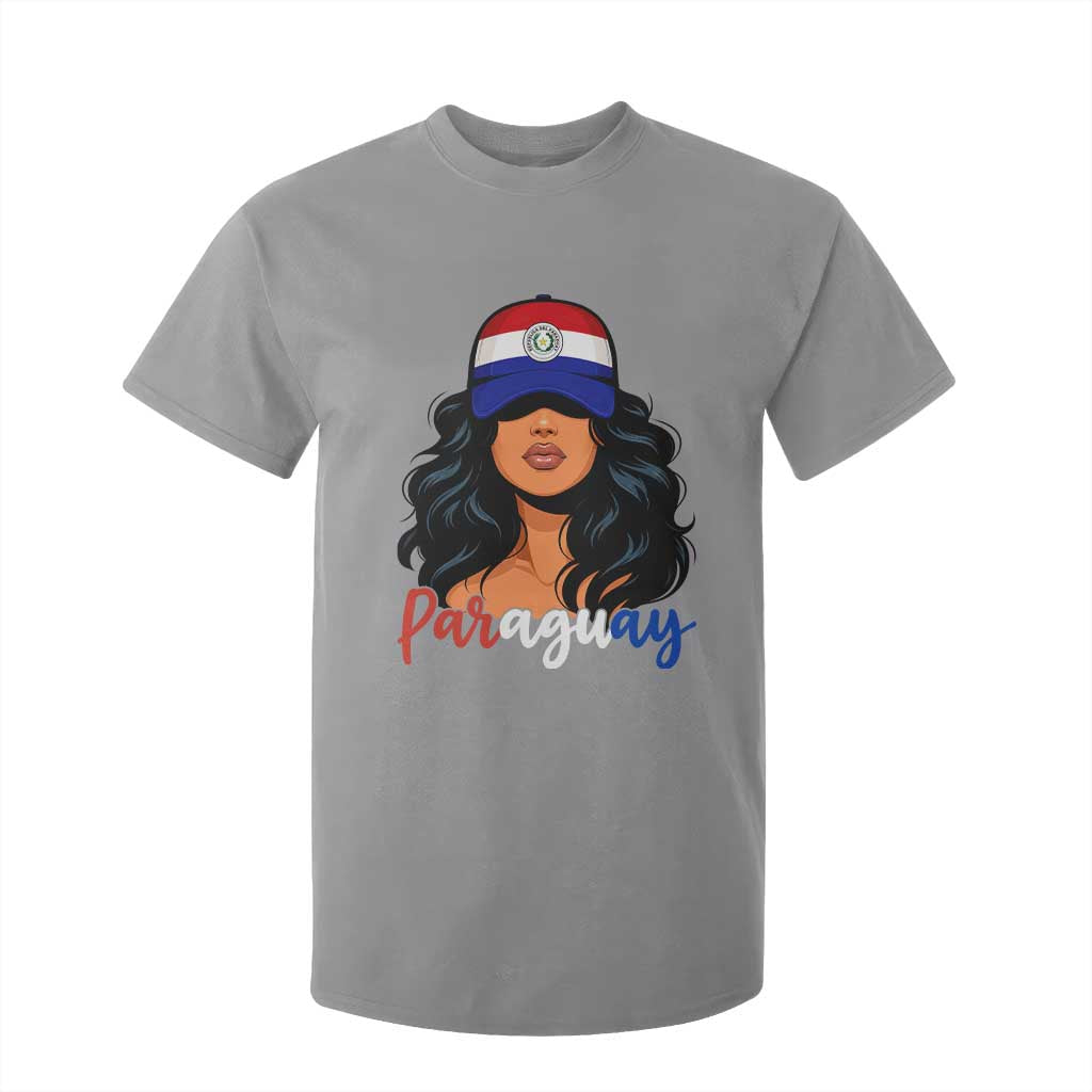 Proud Paraguayan Woman Melanin Curls Afro Latina T Shirt For Kid Paraguay Flag Roots Hispanic Heritage Pride TS02 Print Your Wear
