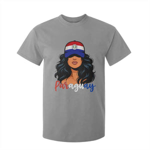 Proud Paraguayan Woman Melanin Curls Afro Latina T Shirt For Kid Paraguay Flag Roots Hispanic Heritage Pride TS02 Print Your Wear