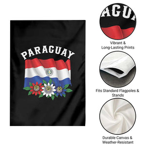 Paraguay Flag Passion Flower Mburucuya Graphic Garden Flag Paraguaya Hispanic Latino Heritage Cultura Pride TS02 Print Your Wear